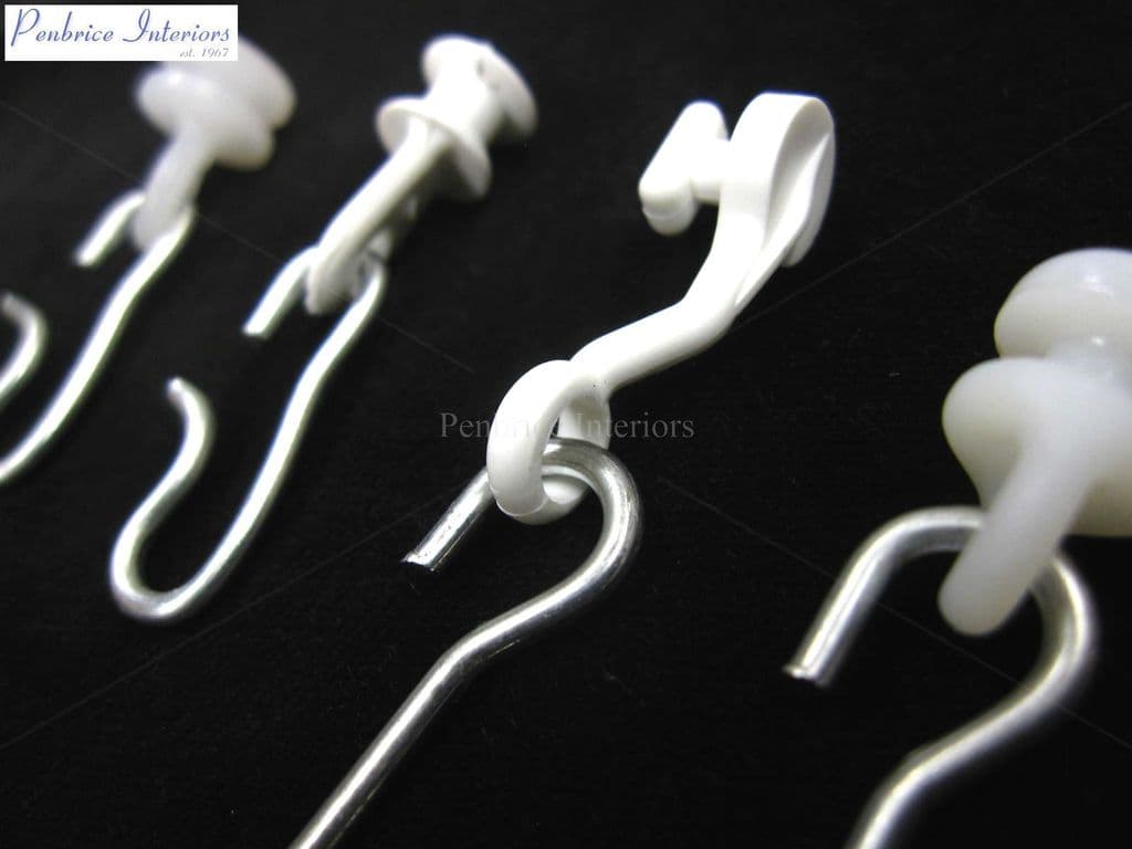 Metal curtain S Ess hooks Attach tape to track pole gliders Hospital